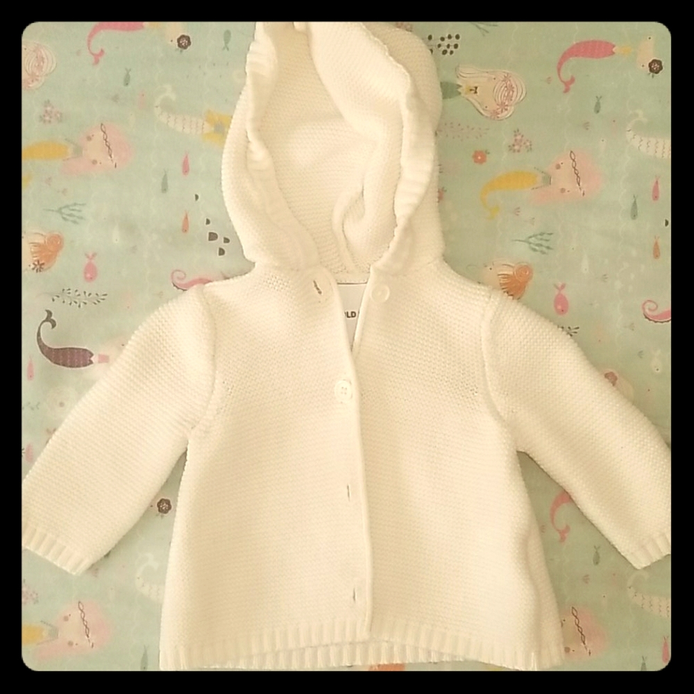 Old Navy Sweater Hoodie 3-6 mos infant